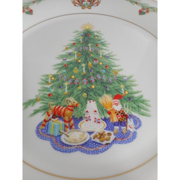 LENOX Christmas Trees Around the World Plate 2007 Limited ED Norway - Picture 3 of 8